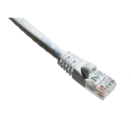 Axiom 14Ft Cat6A 650Mhz Patch Cable Molded Boot (White)